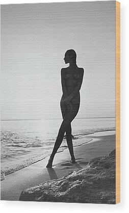 Nude Silhouette Wood Prints