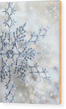 Snowflakes Wood Prints