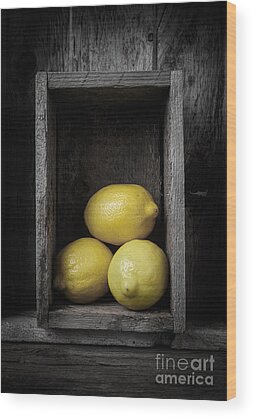 Lemon Peel Wood Prints