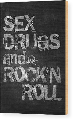Rock N Roll Wood Prints