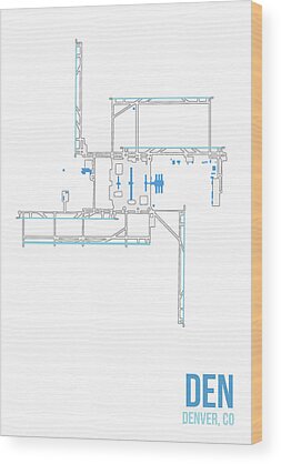 Denver International Airport Wood Prints