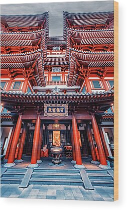 Chinese Temple Wood Prints