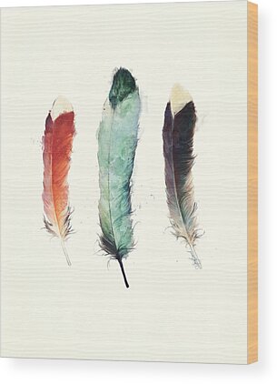Feathers Wood Prints