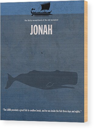 Jonah And The Whale Wood Prints