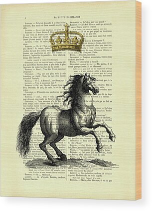 Prancing Horse Wood Prints