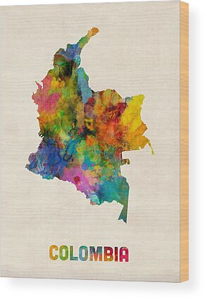 Designs Similar to Colombia Watercolor Map