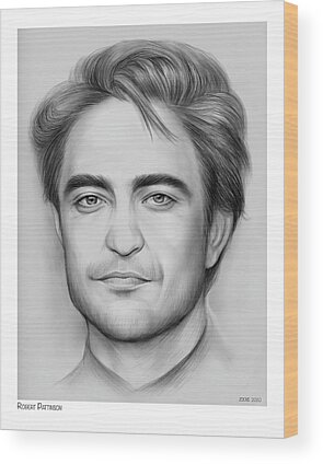 Robert Pattinson Wood Prints