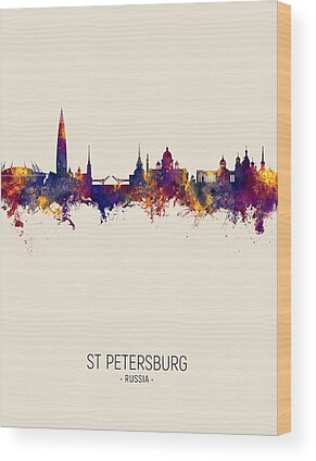 16 x 12 inches Petersburg Peter and Paul Cathedral at Sunsetwhite-C1 Composite Wood with Shatter Resistant Glass Picture Frame 40 × 30 cm Home Wood Framework Russia St 