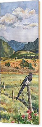 Magpies Wood Prints