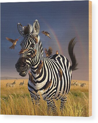 Plains Zebra Wood Prints