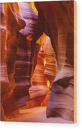 Antelope Canyon Wood Prints