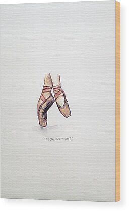 Pointe Shoes Wood Prints