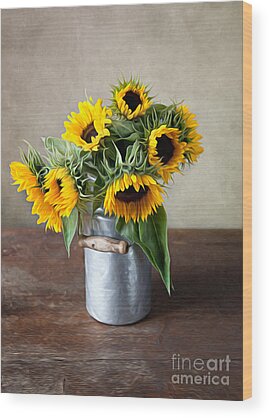 Sunflowers Wood Prints