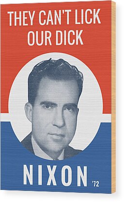 Richard Nixon Wood Prints