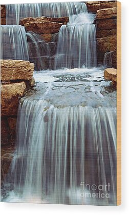 Cascading Waterfall Wood Prints