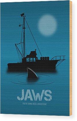 Jaws Wood Prints