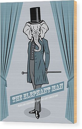 The Elephant Man Wood Prints