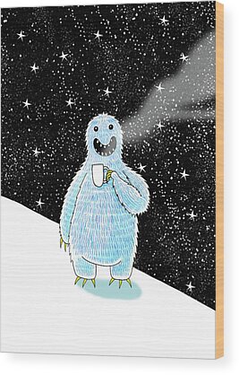 Abominable Snowman Wood Prints
