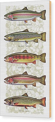 Fish Wood Prints