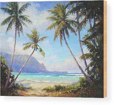 Hawaii Beach Wood Prints