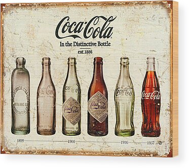 Coca-cola Wood Prints