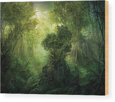 Fantasy Forest Wood Prints