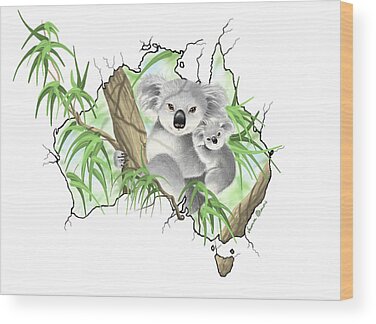 Australia Day Wood Prints
