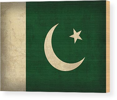 Sædvanlig selvfølgelig etc Pakistan Flag Vintage Distressed Finish Wood Print by Design Turnpike -  Fine Art America