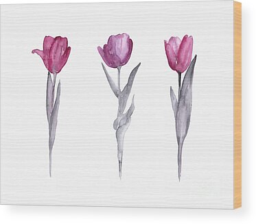 Tulips Wood Prints