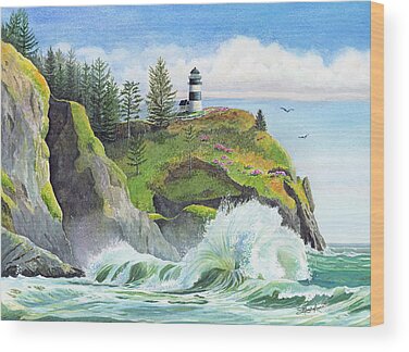 Cape Disappointment Wood Prints