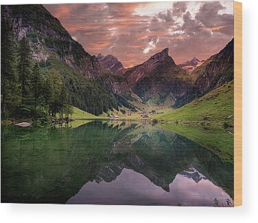 European Alps Wood Prints