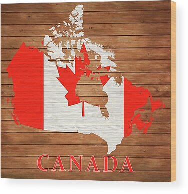 Designs Similar to Canada Rustic Map On Wood