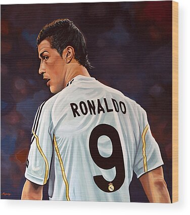 Cristiano Ronaldo Wood Prints