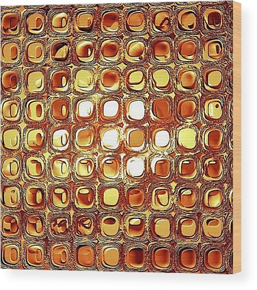 Grid Pattern Wood Prints