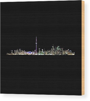 Toronto Skyline Wood Prints