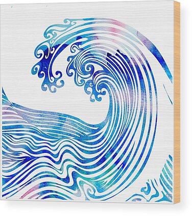 Ocean Breakers Wood Prints