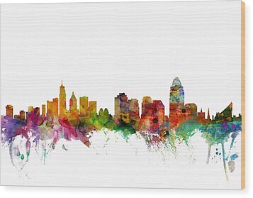 Cincinnati Ohio Skyline Digital Art by Michael Tompsett