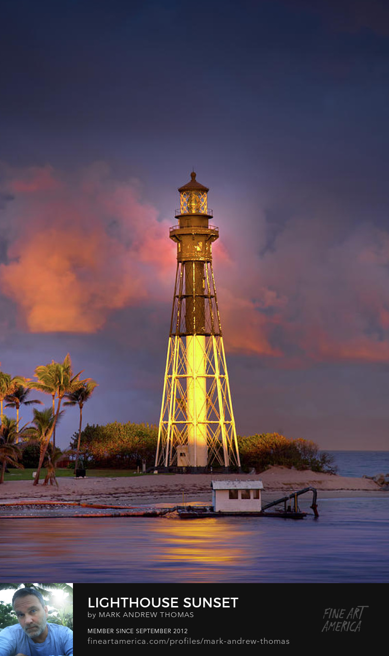 florida lighthouse at sunset