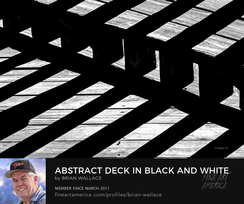 Abstract Deck In Black And White by Brian Wallace