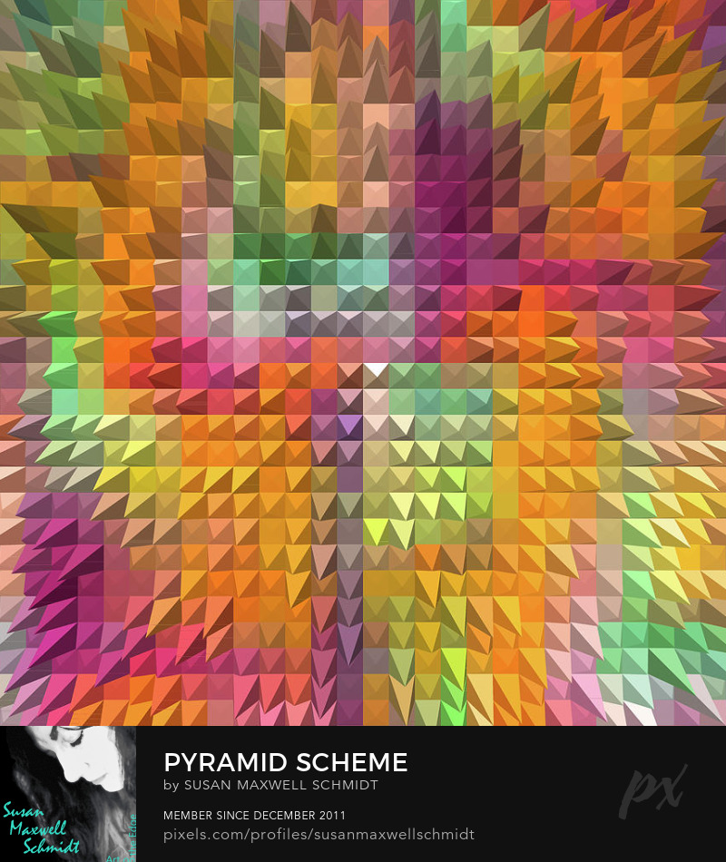 Pyramid Scheme Art Print by Susan Maxwell Schmidt