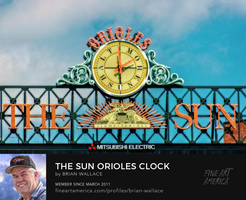 The Sun Orioles Clock by Brian Wallace