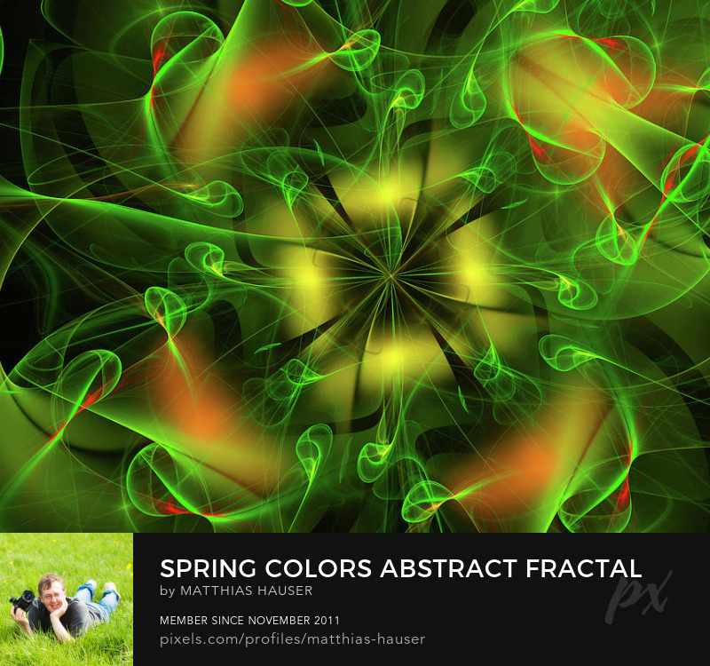 Spring Fractal Abstract Art
