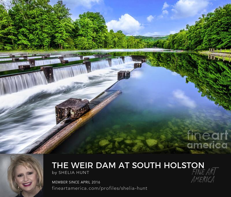 The Weir Dam at South Holston by Shelia Hunt