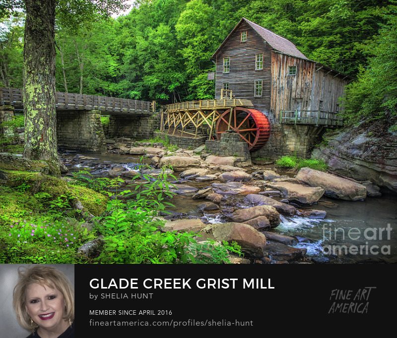Glade Creek Grist Mill by Shelia Hunt