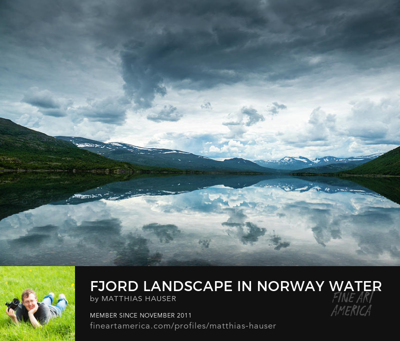 Norway Fjord Landscape Art Print