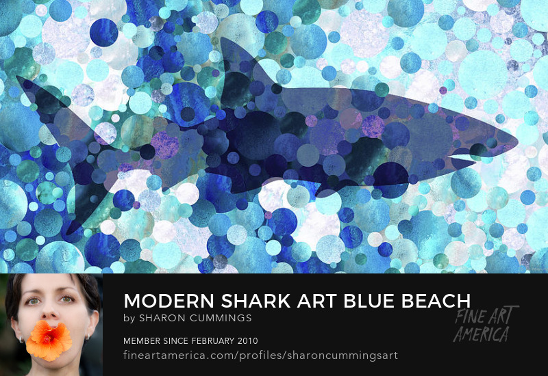 Blue Shark Art