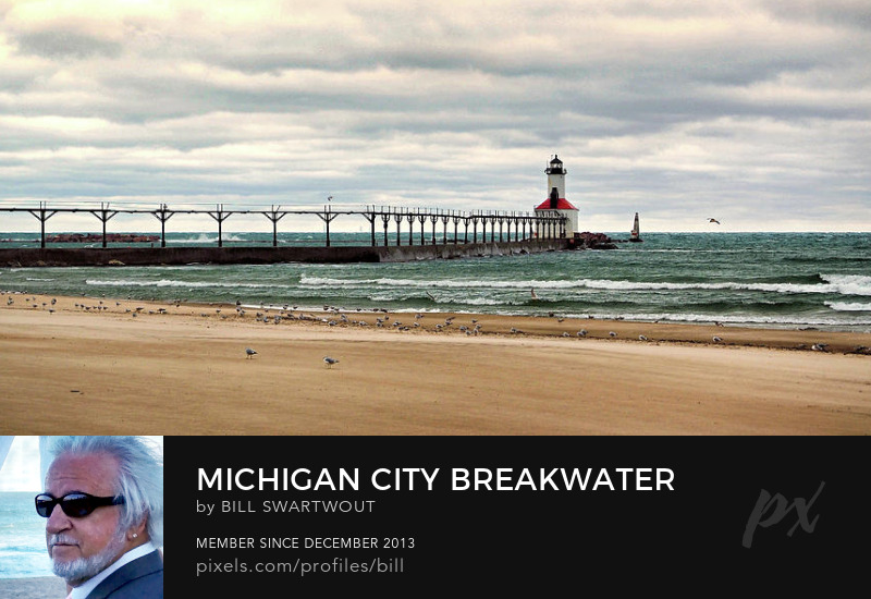 Michigan City Breakwater Lighthouse Art Online