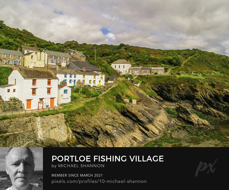 Canvas Art - Portloe Traditional Cornish Fishing Village