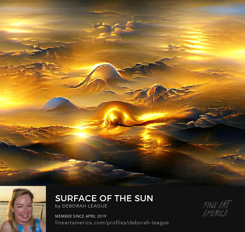 digital art surface of the sun by Deborah League