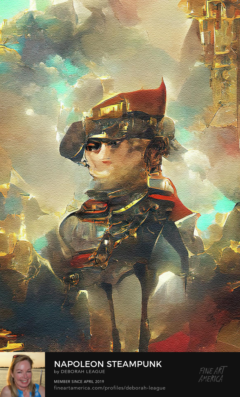 digital painting Napoleon Steampunk by Deborah League